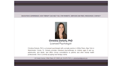 Desktop Screenshot of christinadohertyphd.com